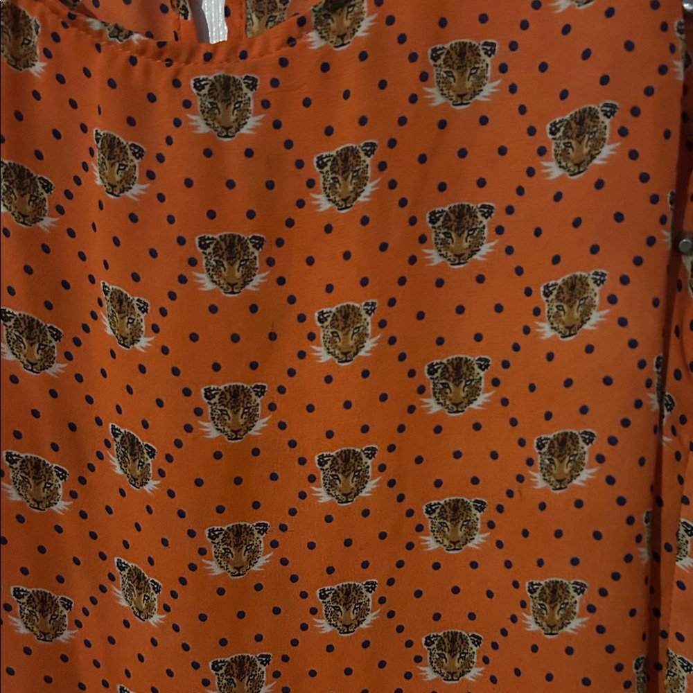 Blu Pepper Orange Tank Top with Black Design - Picture 2 of 2